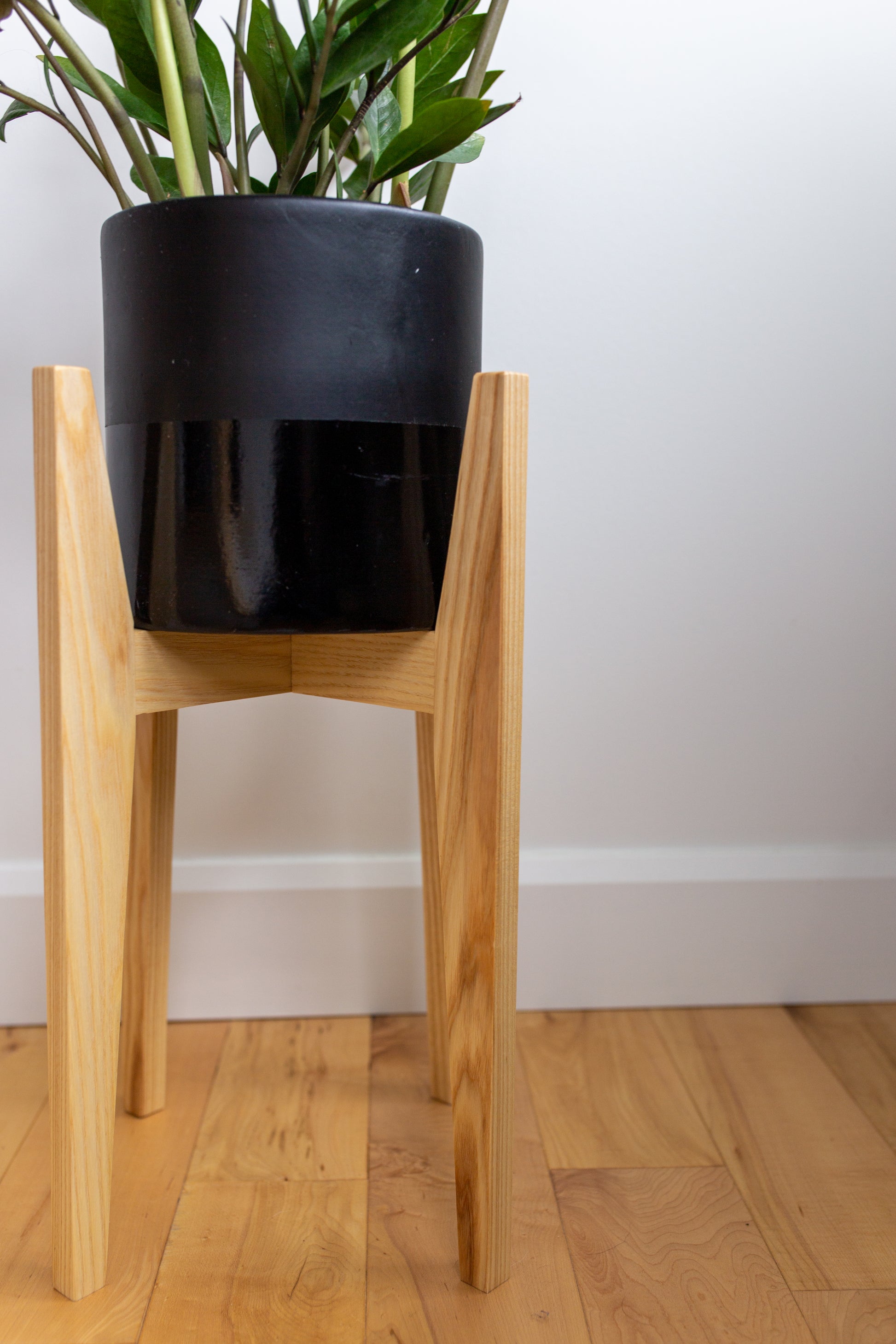 wooden pot plant stand Hand Crafted Plant Stands – angelicafloral